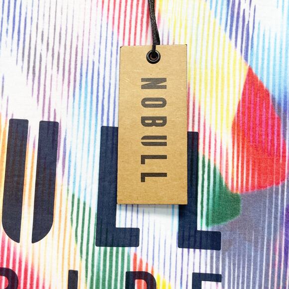 NoBull Women's Rainbow Short Sleeve All Pride Cross Fit Workout Shirt S - Picture 4 of 5